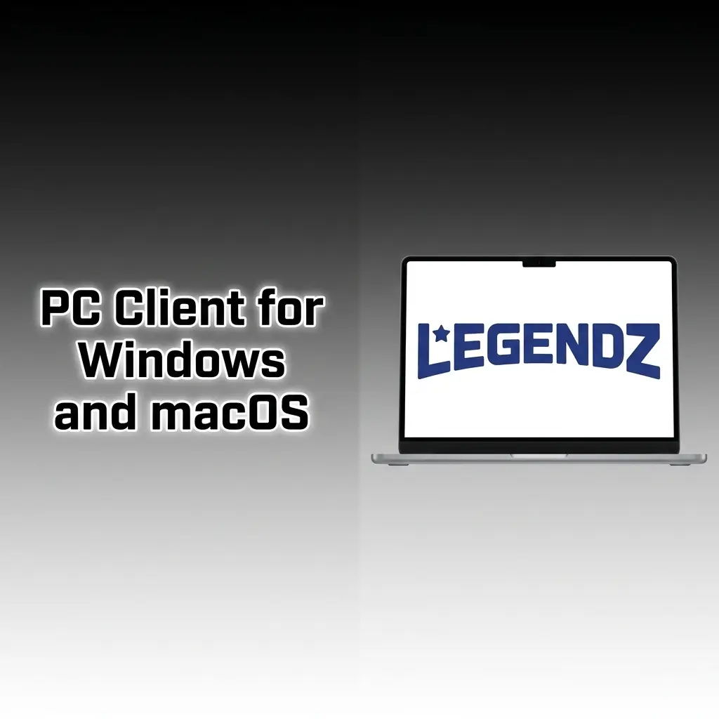 Legendz Casino browser-based platform on PC showing sportsbook and casino games without desktop app installation