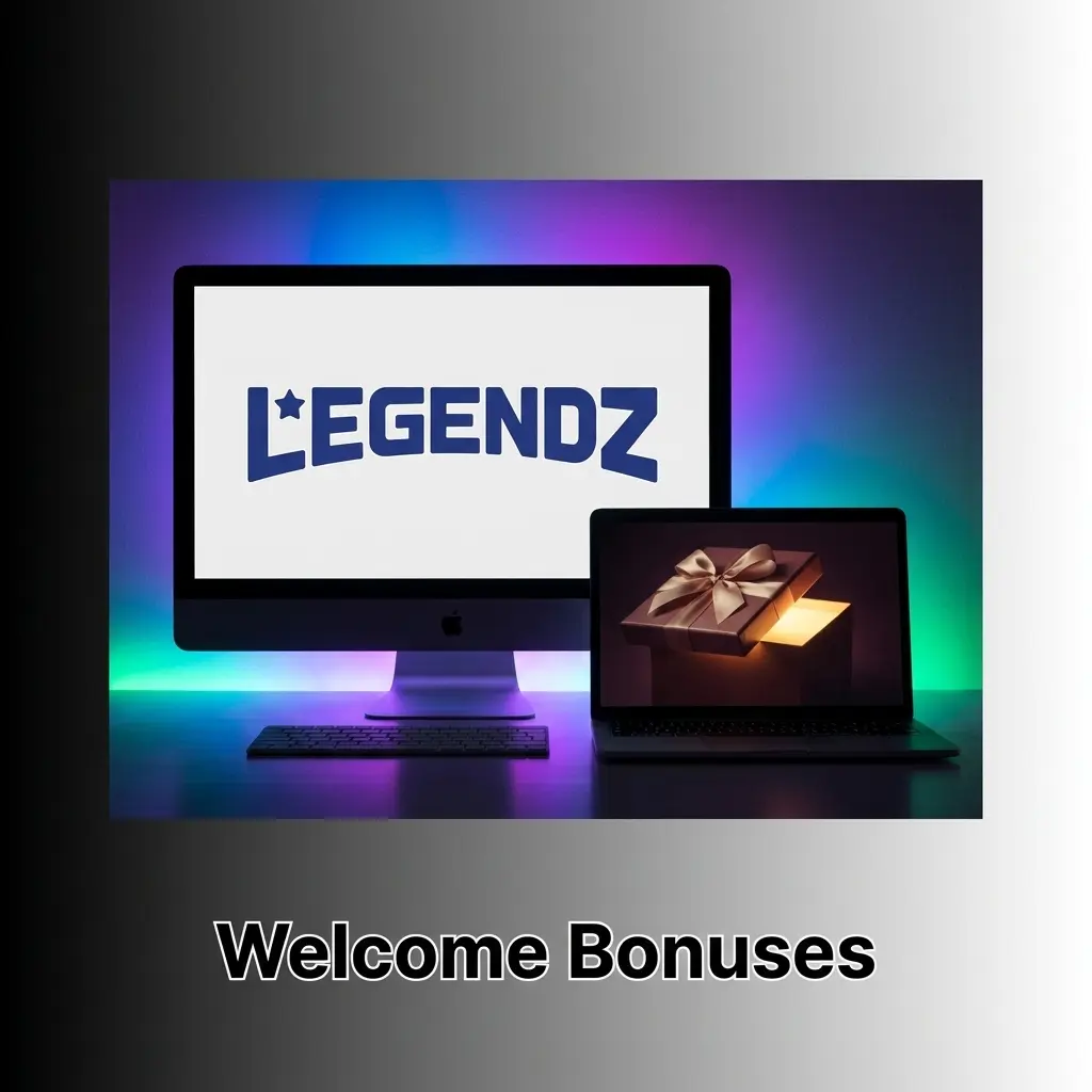 Legendz Casino welcome bonus offering 100% match up to USD 1,000 for new US players on first deposit