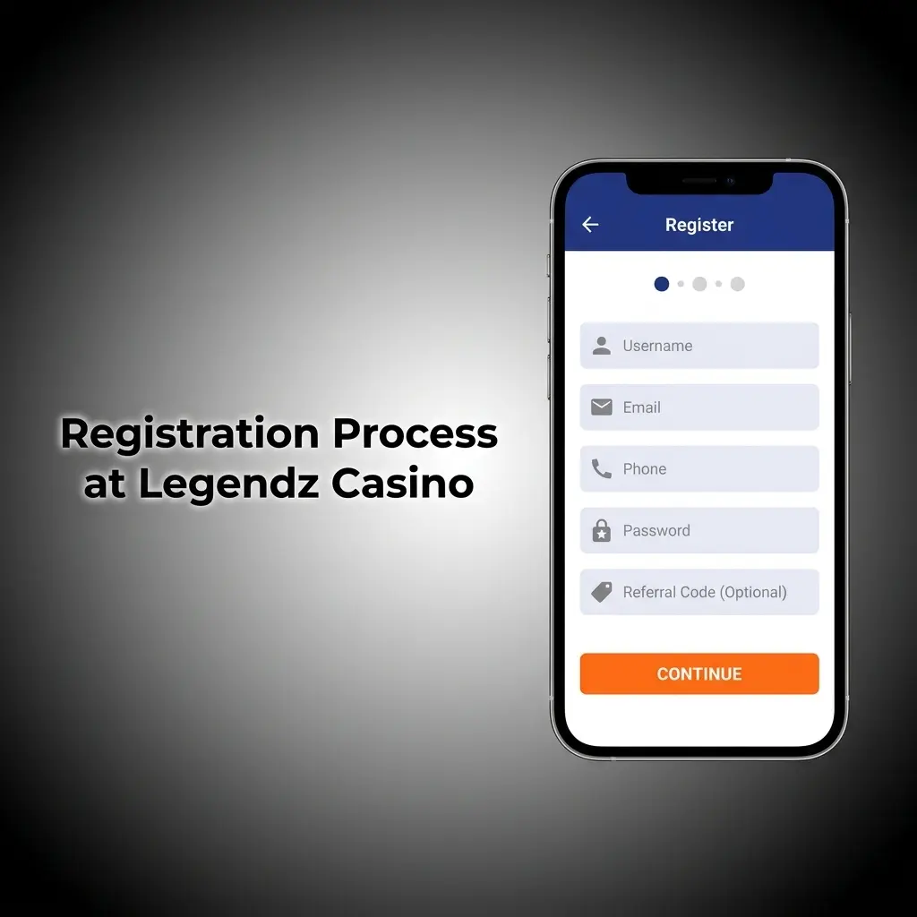 Step-by-step Legendz Casino registration process to claim 100% welcome bonus up to 1000 USD in under 3 minutes